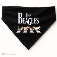 The Beagles Funny Dog Lover Abbey Road USA-Made Doggie Bandana thumb 0