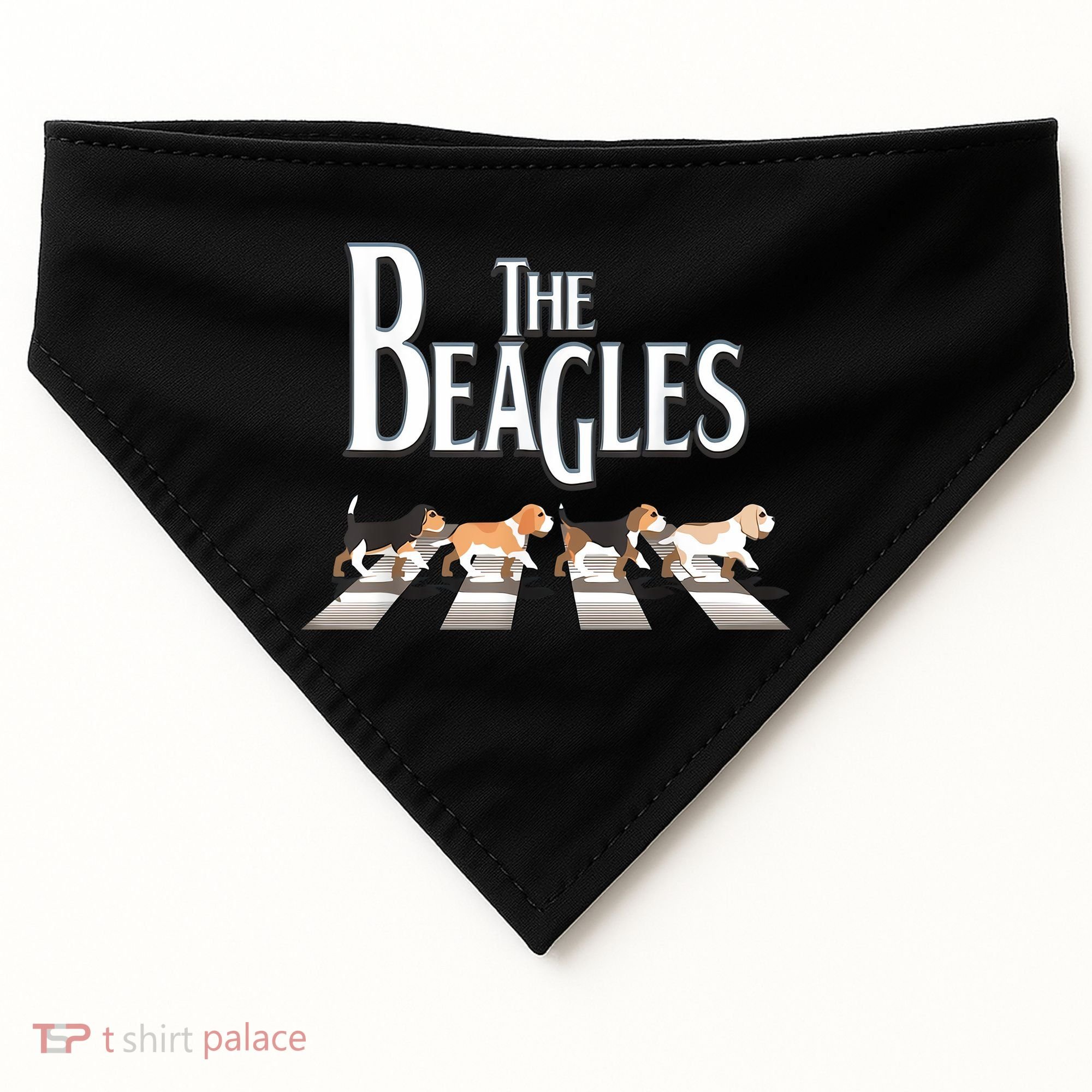 The Beagles Funny Dog Lover Abbey Road USA-Made Doggie Bandana