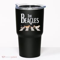 The Beagles Funny Dog Lover Abbey Road Tumbler thumb 0