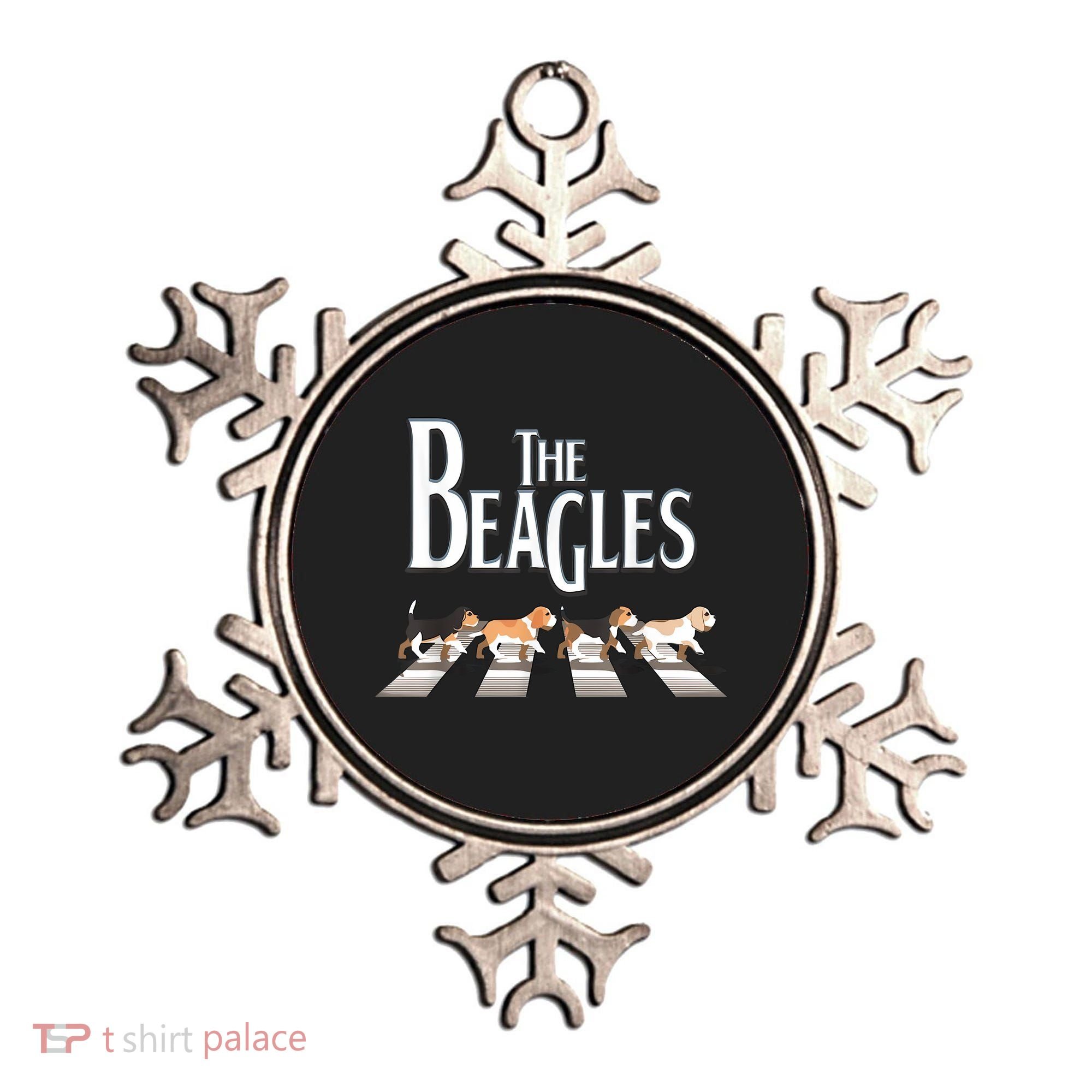The Beagles Funny Dog Lover Abbey Road Ornament