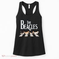 The Beagles Funny Dog Lover Abbey Road Women's Tank Top thumb 0