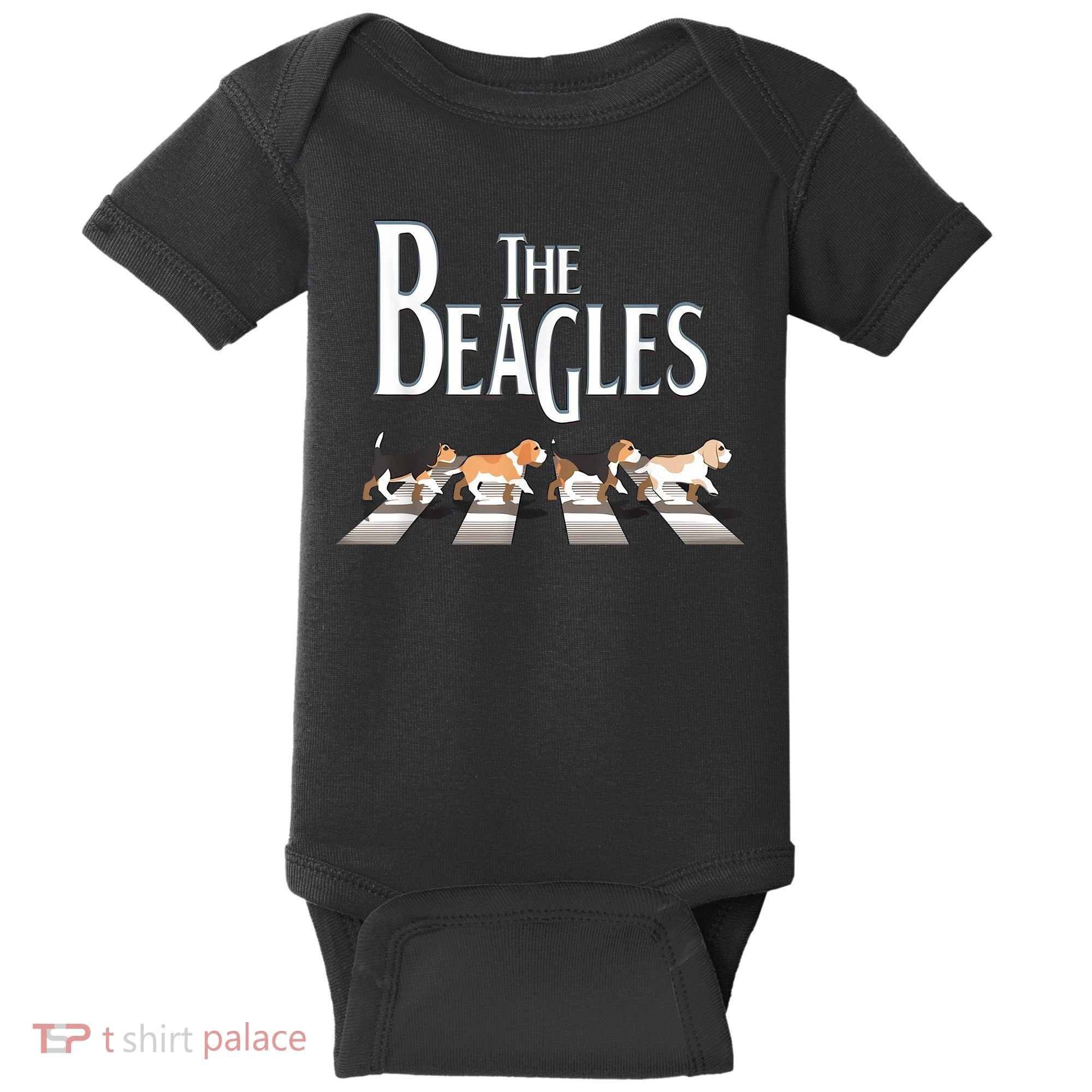 The Beagles Funny Dog Lover Abbey Road Baby Bodysuit