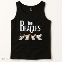 The Beagles Funny Dog Lover Abbey Road Tank Top thumb 2