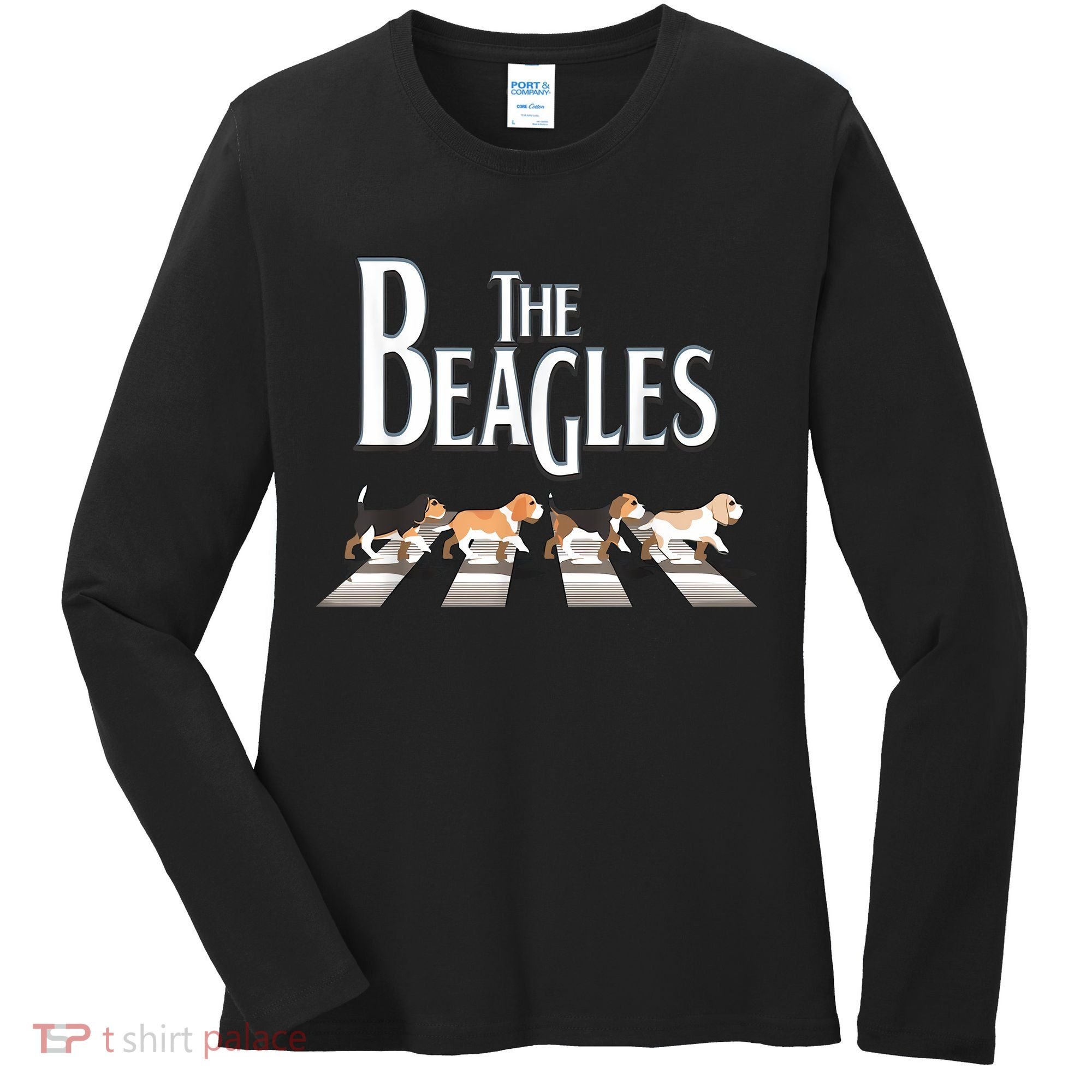 The Beagles Funny Dog Lover Abbey Road Women's Long Sleeve Shirt