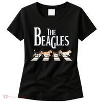 The Beagles Funny Dog Lover Abbey Road Women's T-Shirt thumb 0