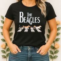The Beagles Funny Dog Lover Abbey Road Women's T-Shirt thumb 2