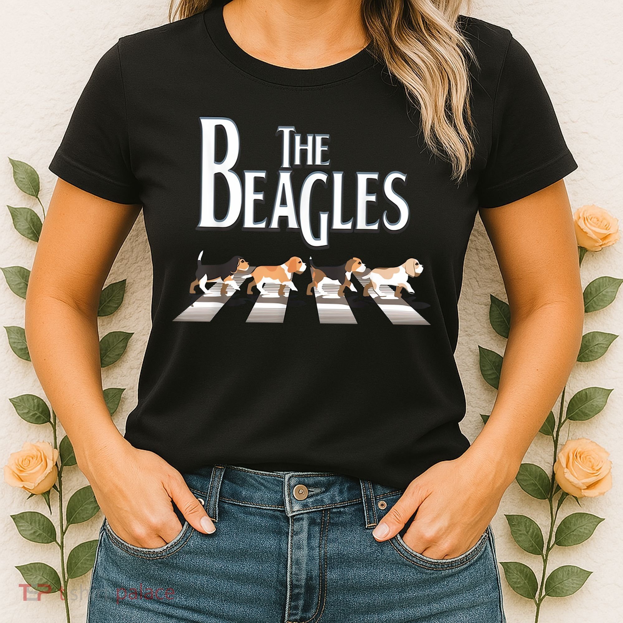 The Beagles Funny Dog Lover Abbey Road Women's T-Shirt