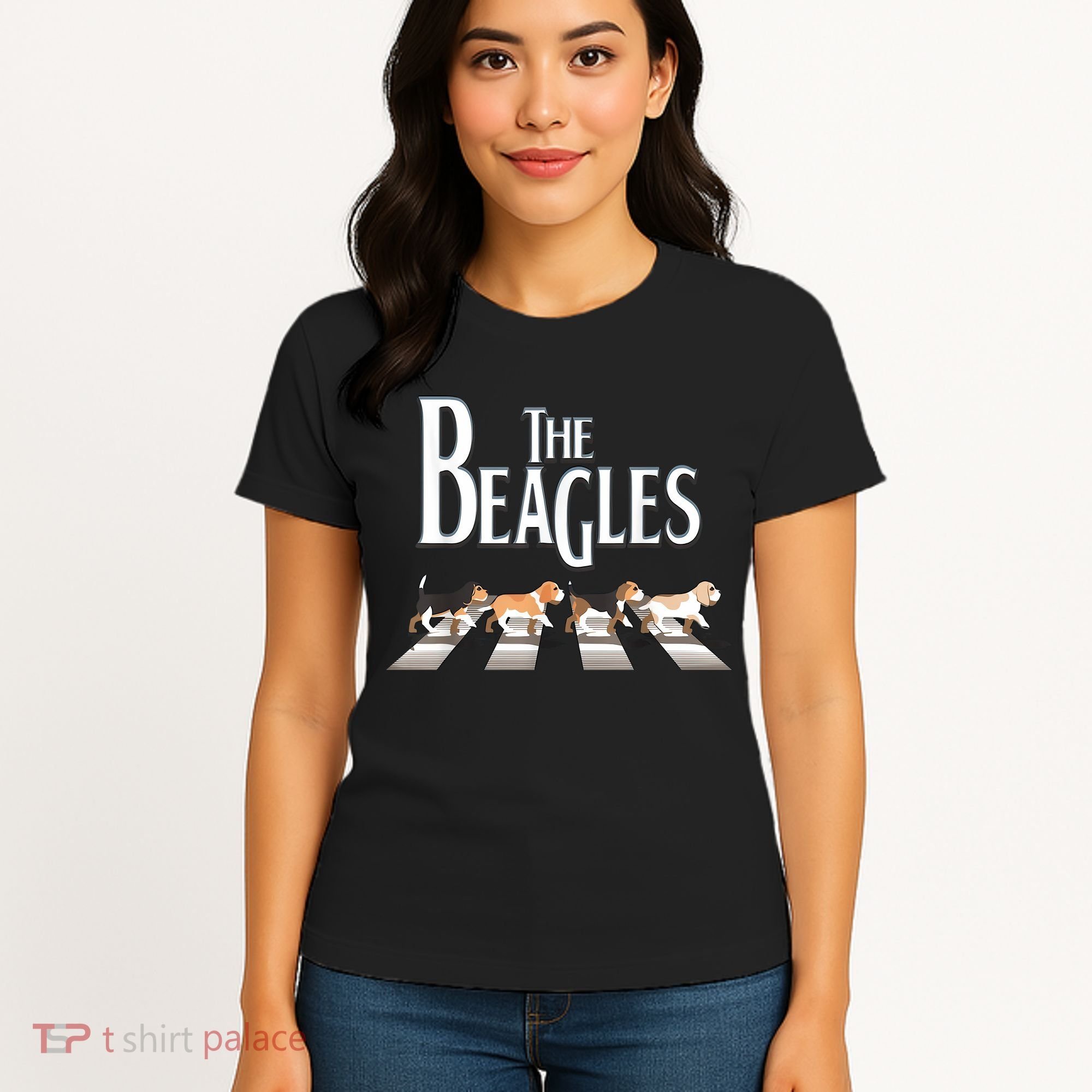 The Beagles Funny Dog Lover Abbey Road Women's T-Shirt