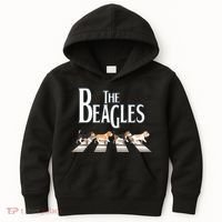 The Beagles Funny Dog Lover Abbey Road Kids Hoodie thumb 0