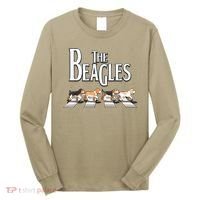 The Beagles Funny Dog Lover Abbey Road Long Sleeve Shirt thumb 0