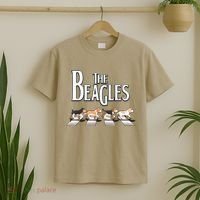The Beagles Funny Dog Lover Abbey Road T-Shirt thumb 2