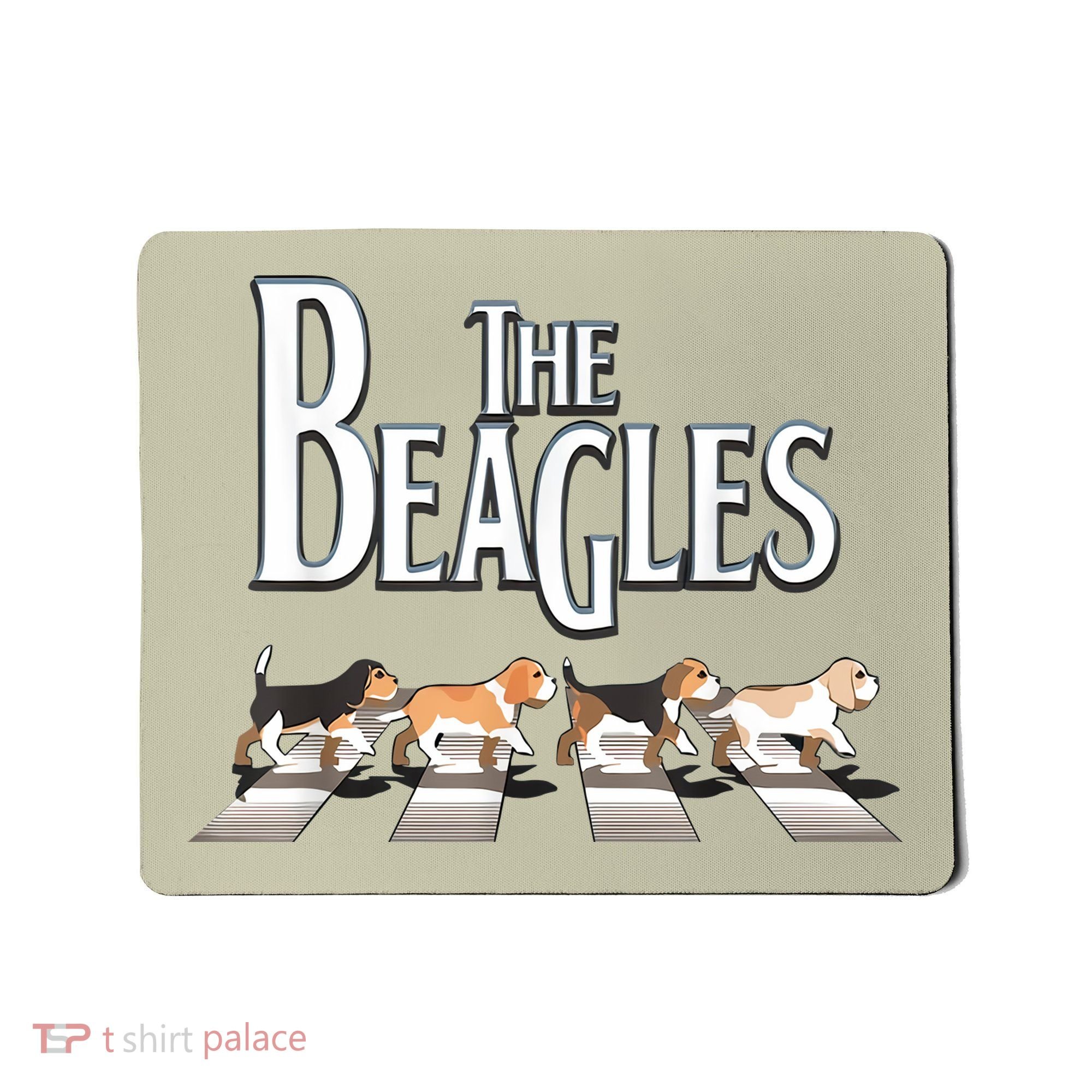 The Beagles Funny Dog Lover Abbey Road Mousepad