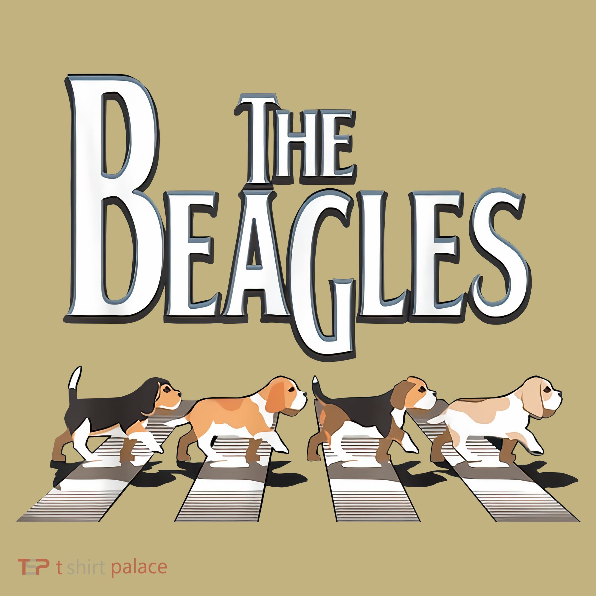 The Beagles Funny Dog Lover Abbey Road Mousepad