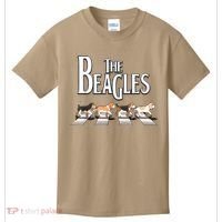 The Beagles Funny Dog Lover Abbey Road Kids T-Shirt thumb 0