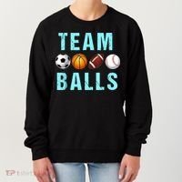 Team Balls Funny Team Boy Gender Reveal Women's Sweatshirt thumb 0