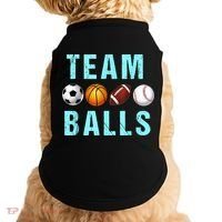 Team Balls Funny Team Boy Gender Reveal Doggie Tank thumb 0