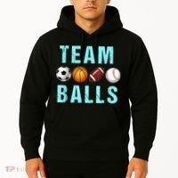 Team Balls Funny Team Boy Gender Reveal Hoodie thumb 2