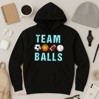 Team Balls Funny Team Boy Gender Reveal Hoodie thumb 3