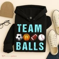 Team Balls Funny Team Boy Gender Reveal Hoodie thumb 4