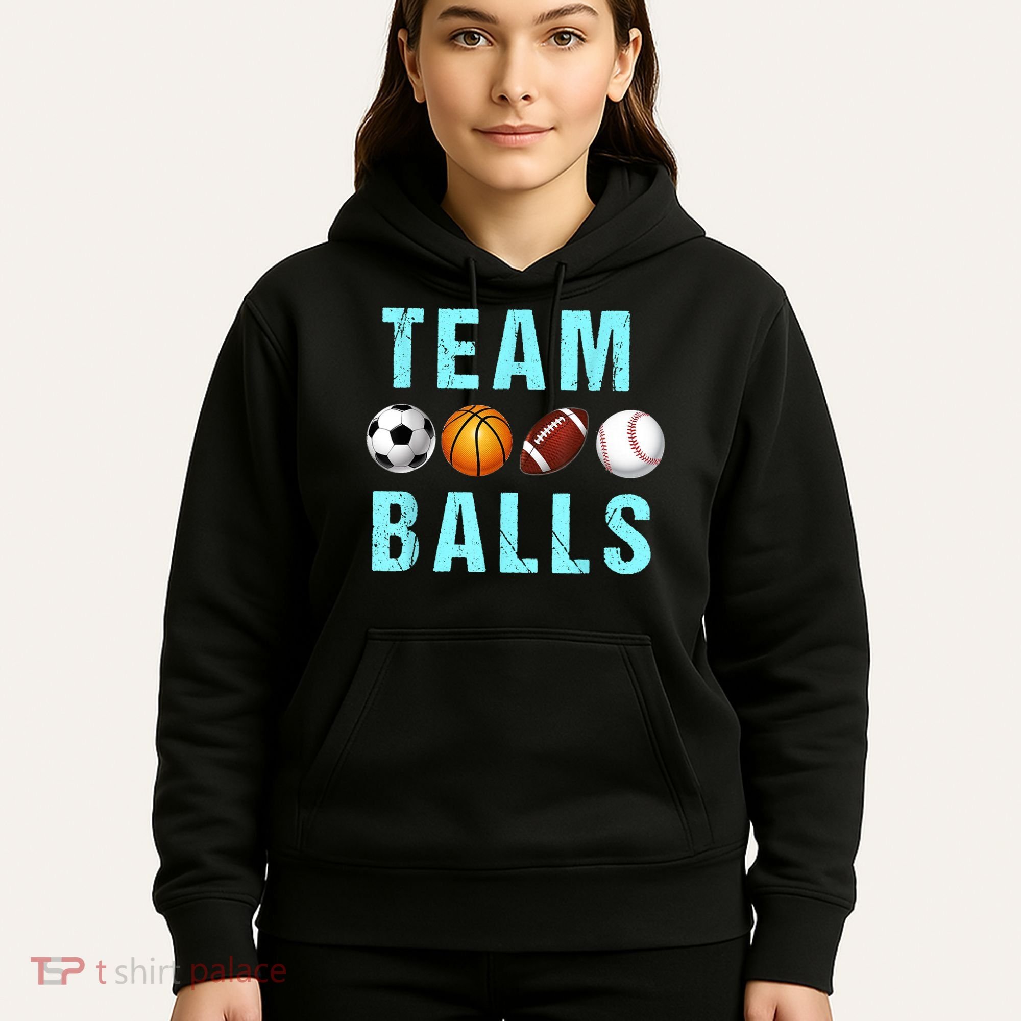 Team Balls Funny Team Boy Gender Reveal Hoodie