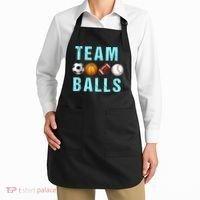 Team Balls Funny Team Boy Gender Reveal Apron thumb 2