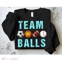 Team Balls Funny Team Boy Gender Reveal Sweatshirt thumb 2