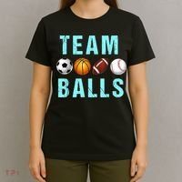 Team Balls Funny Team Boy Gender Reveal T-Shirt thumb 4