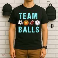 Team Balls Funny Team Boy Gender Reveal T-Shirt thumb 6