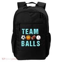 Team Balls Funny Team Boy Gender Reveal Backpack thumb 0
