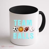 Team Balls Funny Team Boy Gender Reveal Coffee Mug thumb 1
