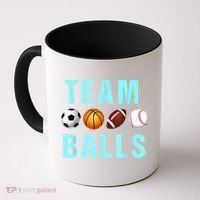 Team Balls Funny Team Boy Gender Reveal Coffee Mug thumb 0