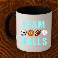 Team Balls Funny Team Boy Gender Reveal Coffee Mug thumb 2
