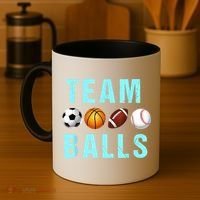 Team Balls Funny Team Boy Gender Reveal Coffee Mug thumb 4