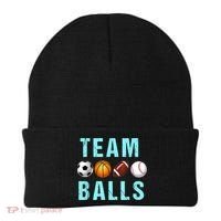 Team Balls Funny Team Boy Gender Reveal Beanie thumb 0