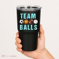 Team Balls Funny Team Boy Gender Reveal Tumbler thumb 2
