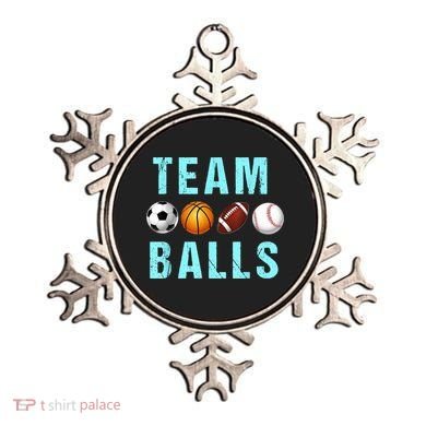Team Balls Funny Team Boy Gender Reveal Ornament