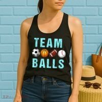 Team Balls Funny Team Boy Gender Reveal Women's Tank Top thumb 2