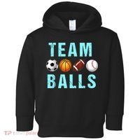 Team Balls Funny Team Boy Gender Reveal Toddler Hoodie thumb 0