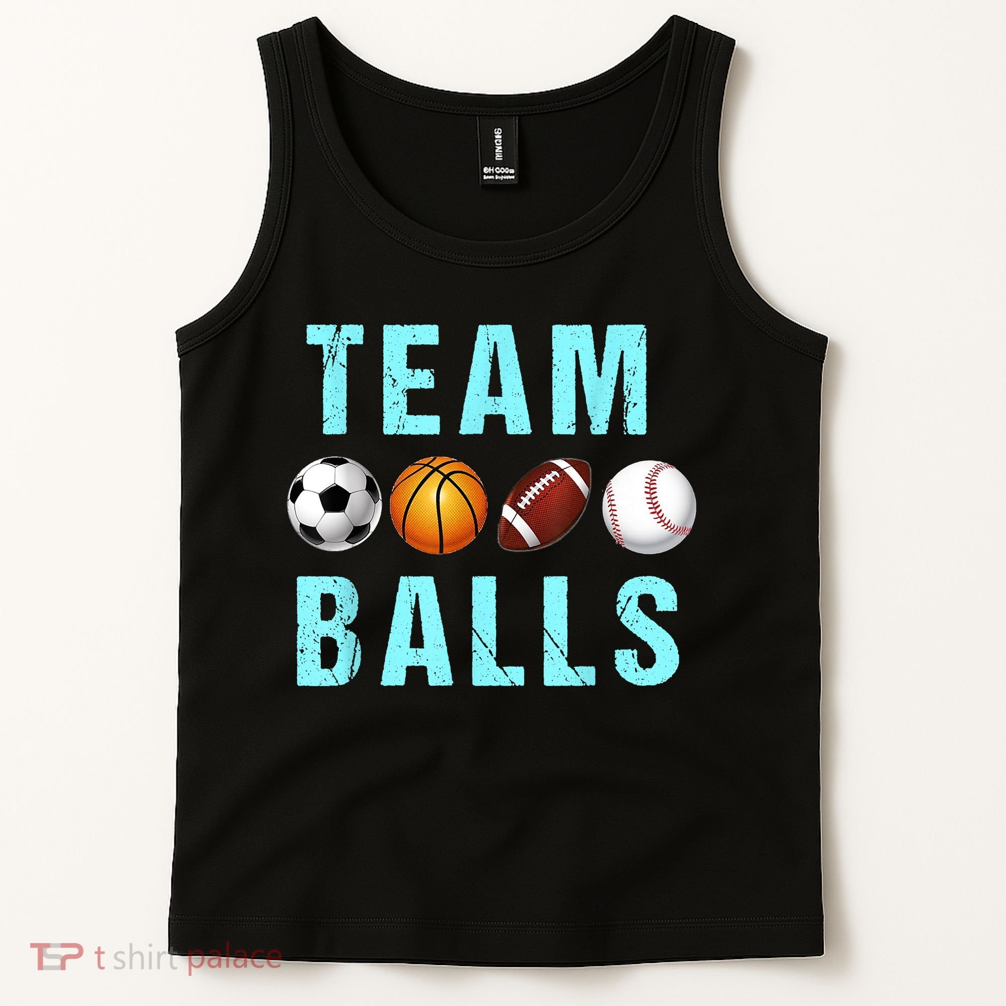 Team Balls Funny Team Boy Gender Reveal Tank Top
