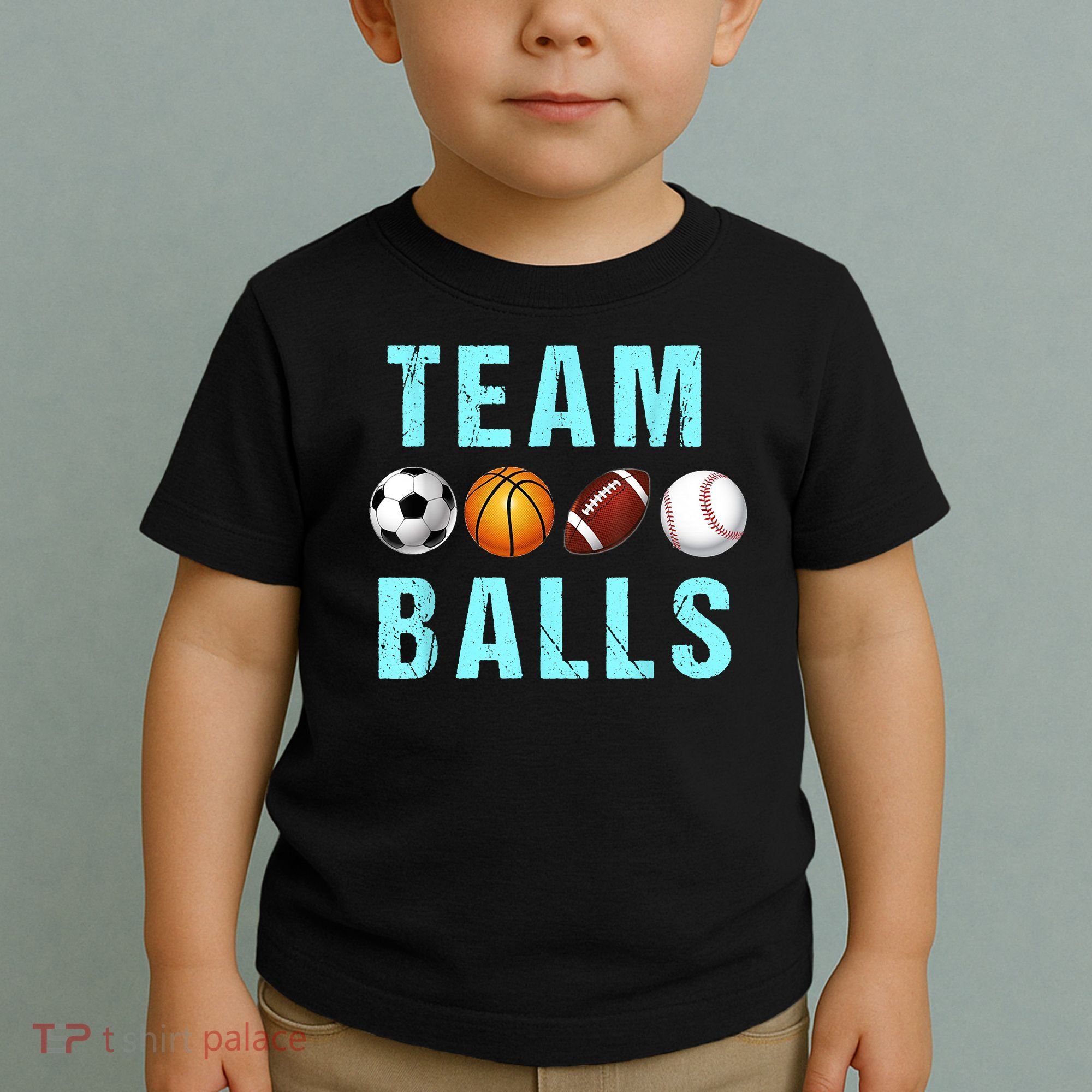 Team Balls Funny Team Boy Gender Reveal Toddler T-Shirt