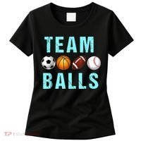 Team Balls Funny Team Boy Gender Reveal Women's T-Shirt thumb 0