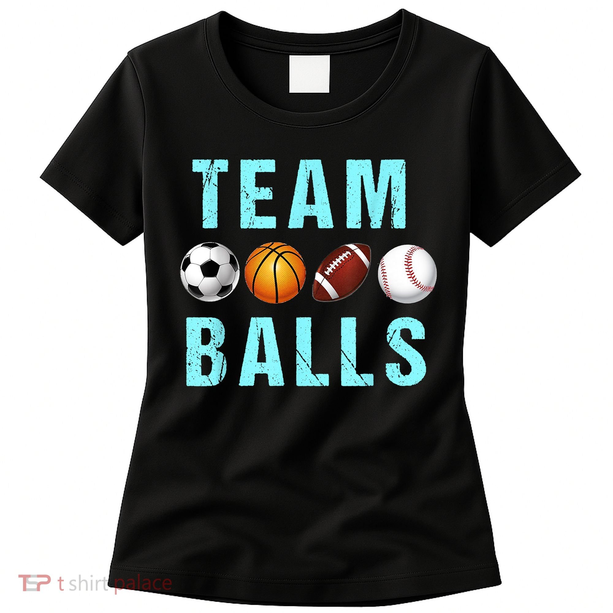 Team Balls Funny Team Boy Gender Reveal Women's T-Shirt