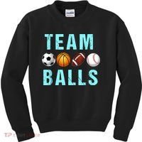 Team Balls Funny Team Boy Gender Reveal Kids Sweatshirt thumb 0