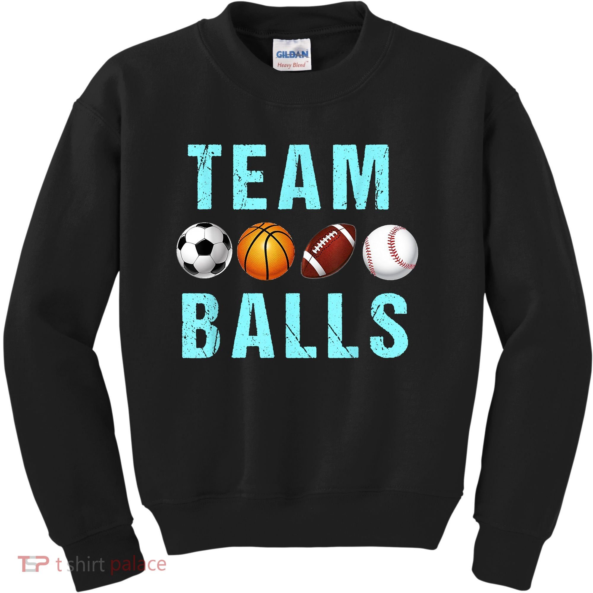 Team Balls Funny Team Boy Gender Reveal Kids Sweatshirt