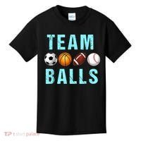 Team Balls Funny Team Boy Gender Reveal Kids T-Shirt thumb 0