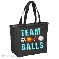 Team Balls Funny Team Boy Gender Reveal Tote Bag thumb 2