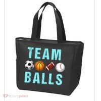 Team Balls Funny Team Boy Gender Reveal Tote Bag thumb 3