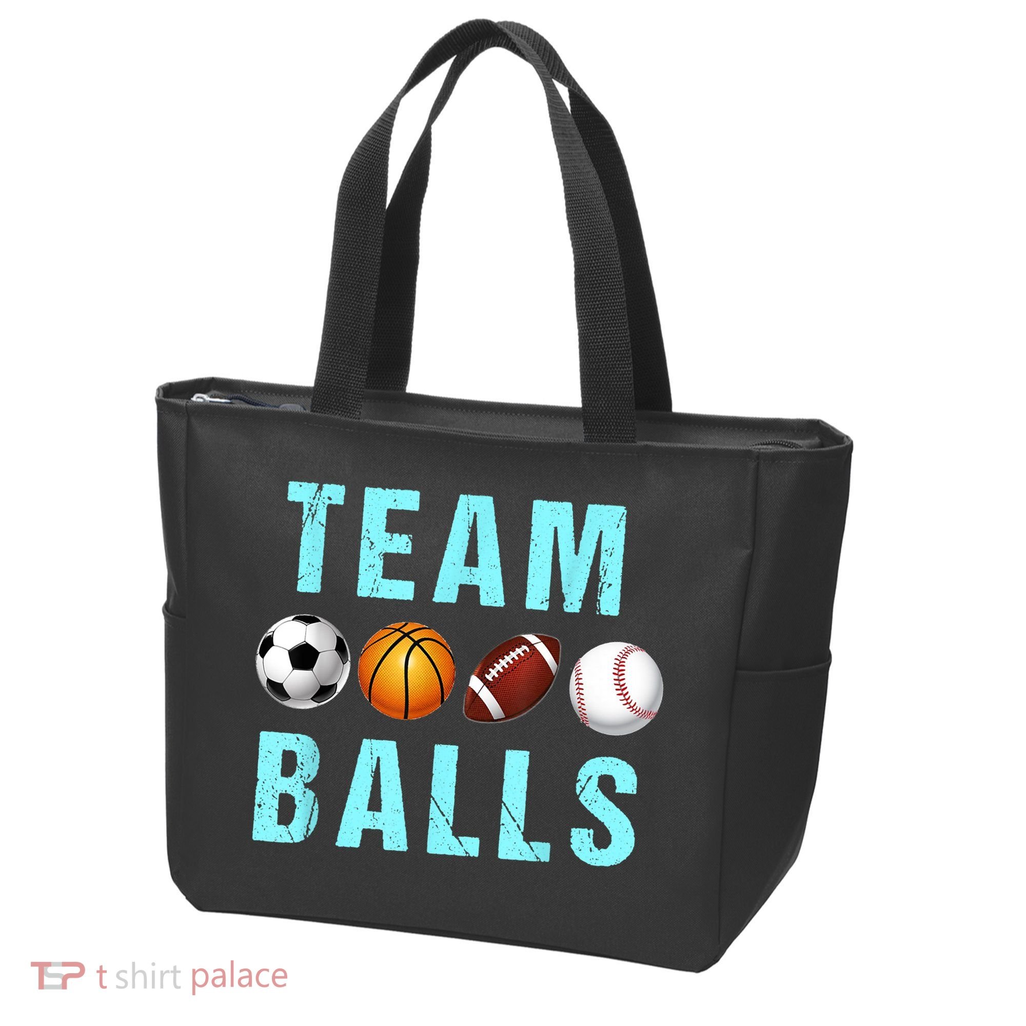 Team Balls Funny Team Boy Gender Reveal Tote Bag