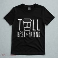 Tall Best Friend Funny Bff Matching Outfit Two Bestie Coffee T-Shirt thumb 5