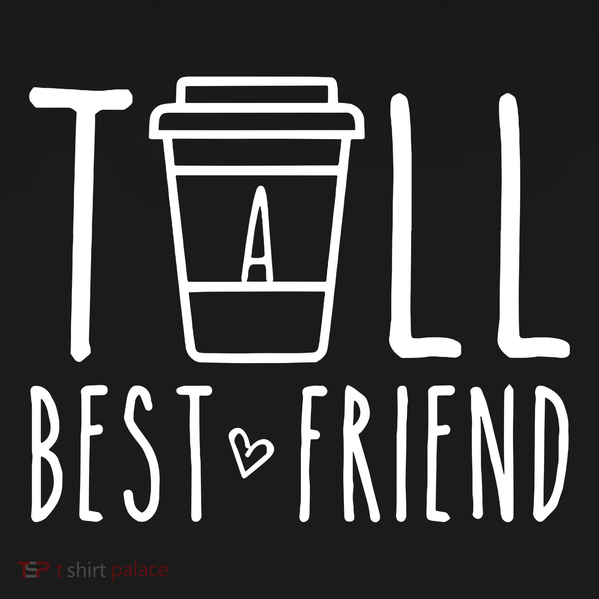 Tall Best Friend Funny Bff Matching Outfit Two Bestie Coffee Women's Hoodie